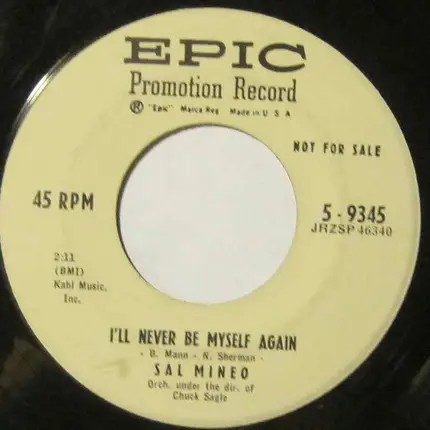 Sal Mineo - The Words That I Whisper / I'll Never Be Myself Again