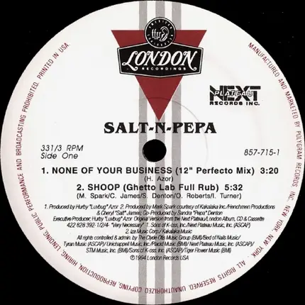 Salt-N-Pepa - None Of Your Business