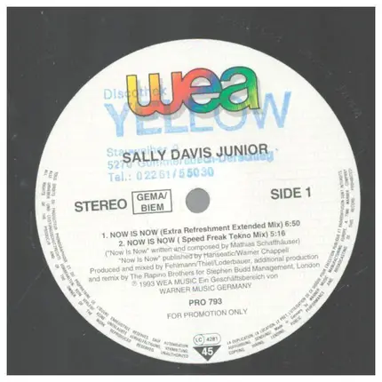 Sally Davis Junior - Now Is Now