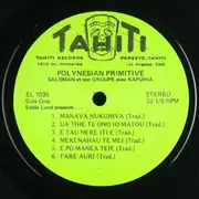 LP - Saloman Et Son Groupe Avec Kapuhia - Polynesian Primitive