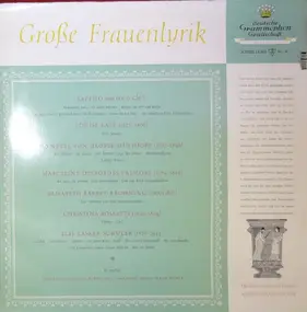 Annette Von Droste-Hülshoff - Große Frauenlyrik