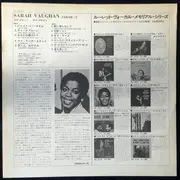 LP - Sarah Vaughan - Barney Kessel - Joe Comfort - Sarah + 2 - Insert