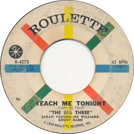 Sarah Vaughan - Joe Williams - Count Basie - The Big Three