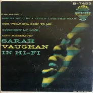 Sarah Vaughan - Spring Will Be A Little Late This Year