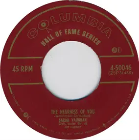 Sarah Vaughan - The Nearness Of You / You're Mine , You