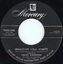 7inch Vinyl Single - Sarah Vaughan - Whatever Lola Wants / Oh Yeah