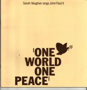 LP - Sarah Vaughan With Bernard Ighner - Let It Live - Sarah Vaughan Sings 'One World One Peace' - original pressing + booklet, Gatefold