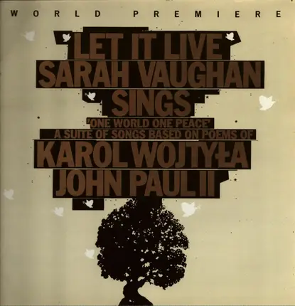 Sarah Vaughan With Bernard Ighner - Let It Live - Sarah Vaughan Sings 'One World One Peace'