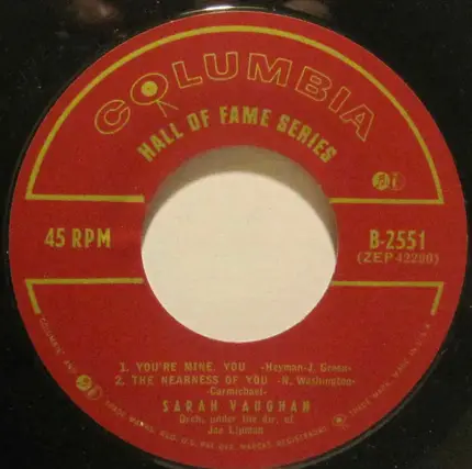 Sarah Vaughan With Percy Faith & His Orchestra - Perdido