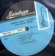 LP - Sarah Vaughan - More Sarah Vaughan From Japan Live