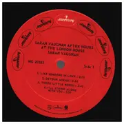 LP - Sarah Vaughan - After Hours At The London House - Incl. Insert