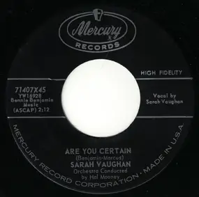 Sarah Vaughan - Are You Certain