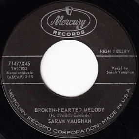 Sarah Vaughan - Broken-Hearted Melody / Misty