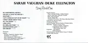 CD - Sarah Vaughan - Duke Ellington Song Book One