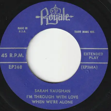 Sarah Vaughan - I'm Through With Love