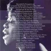 Double CD - Sarah Vaughan - In The City Of Lights