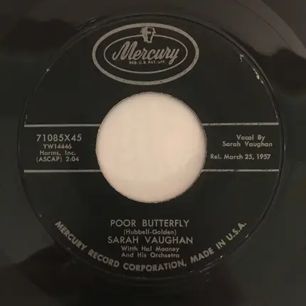 Sarah Vaughan - Poor Butterfly