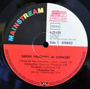 LP - Sarah Vaughan - Sarah Vaughan In Concert