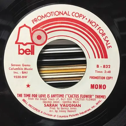 Sarah Vaughan - The Time For Love Is Anytime ('Cactus Flower' Theme)