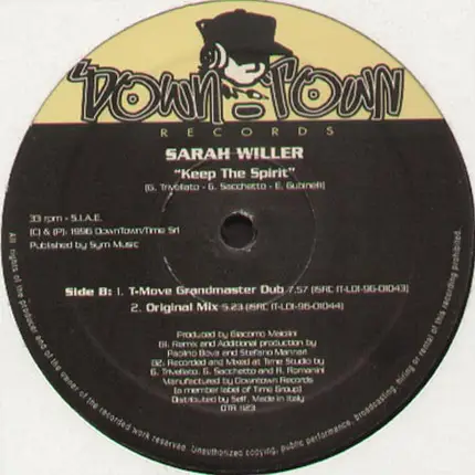 Sarah Willer - Keep The Spirit