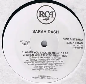 Sarah Dash - When You Talk To Me