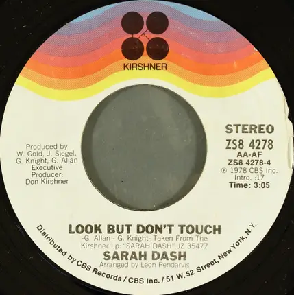 Sarah Dash - Sinner Man / Look But Don't Touch