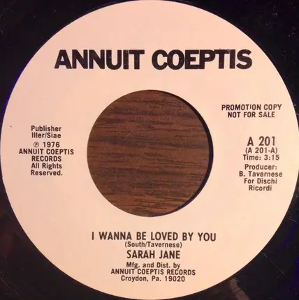 Sarah Jane - I Wanna Be Loved By You