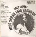 LP - Sarah Vaughan - Solo Impact - Miss Sarah Lois Vaughan