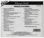CD - Sarasate / Kroll / Debussy / Saint-Saens / Bach a.o. - Violin Encores