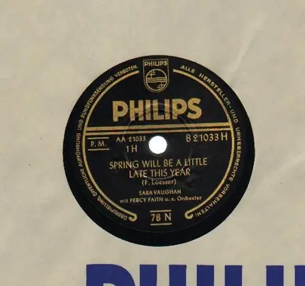 Sarah Vaughan - Spring Will Be A Little Late This Year/ A Blues Serenade