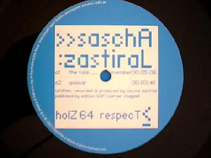 Sascha Zastiral - Respect EP