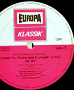 LP - Mendelssohn / Beethoven - Violinkonzert / Romanzen