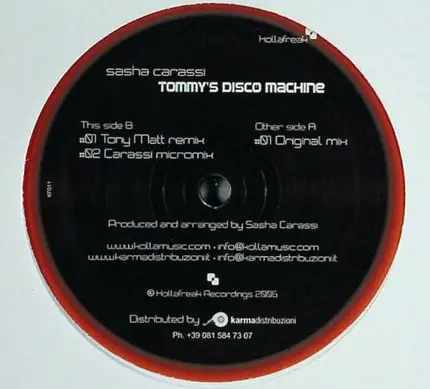 Sasha Carassi - Tommy's Disco Machine