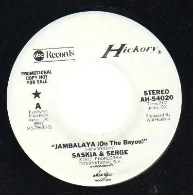 Saskia & Serge - Jambalaya (On The Bayou) / Don't Lay Your Head