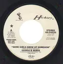7inch Vinyl Single - Saskia & Serge - Some Girls Grow Up Somehow / Blue Eyes Crying In The Rain - Promo copy