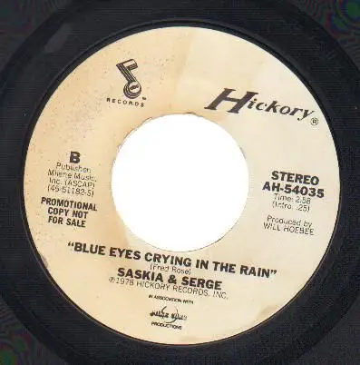 Saskia & Serge - Some Girls Grow Up Somehow / Blue Eyes Crying In The Rain