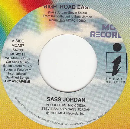 Sass Jordan - High Road Easy