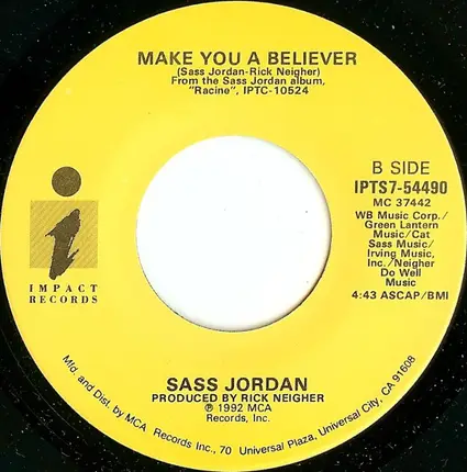 Sass Jordan - You Don't Have To Remind Me