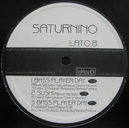 Saturnino - Bass Player Day