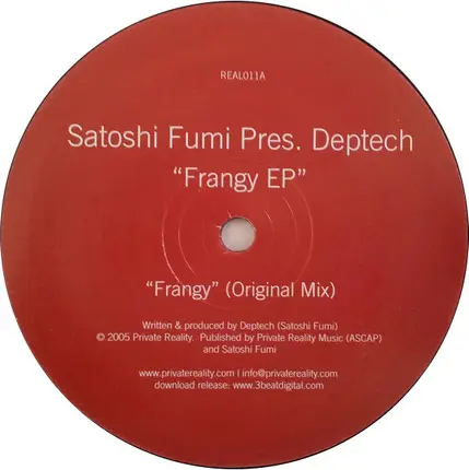 Satoshi Fumi Pres. Deptech - Frangy EP