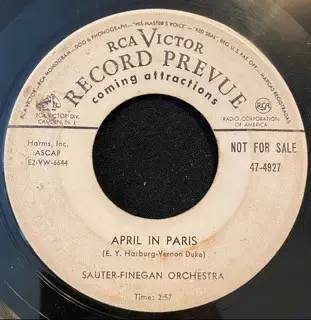 Sauter-Finegan Orchestra - Moonlight On The Ganges / April In Paris