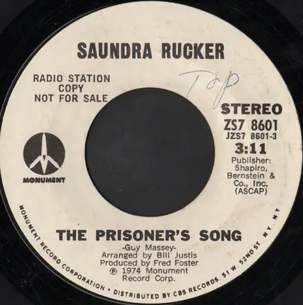 Saundra Rucker - The Prisoner's Song