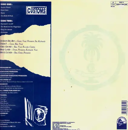 Savage Republic - Customs