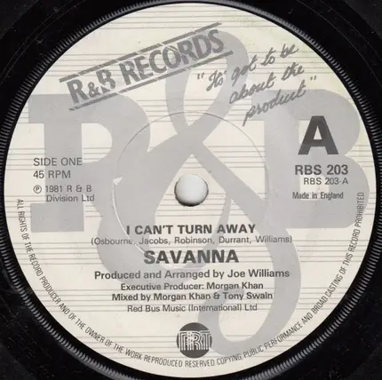 Savanna - I Can't Turn Away