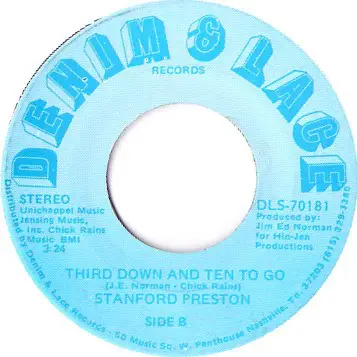 Savanna / Stanford Preston - Let's Have A Party Tonight / Third Down And Ten To Go