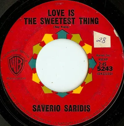 Saverio Saridis - Here's Where I Belong / Love Is The Sweetest Thing