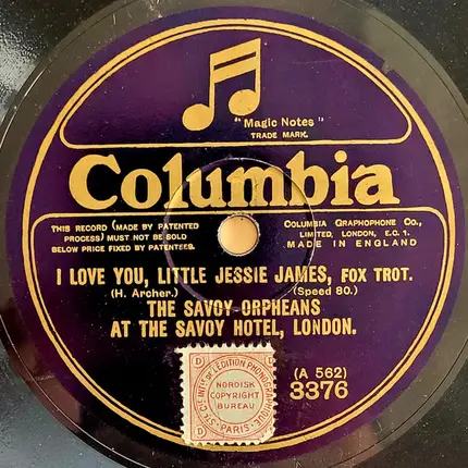 Savoy Havana Band , The Savoy Orpheans - Linger A While / I Love You, Little Jessie James