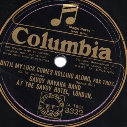Savoy Havana Band - Until My Luck Comes Rolling Aroung / Katinka
