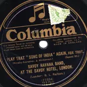 Savoy Havana Band - Play That "Song of India" Again / Stumbling