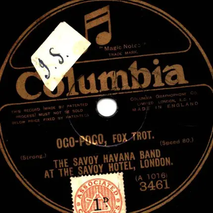 Savoy Hotel Orpheans, Savoy Havana Band - Ogo - Pogo / Marie
